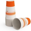 image:imagePerk 12 Oz Paper Hot Cups 500 Count Bulk Disposable Coffee Cups for Hot Beverages WhiteBlue50 Pack