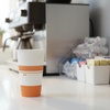image:imagePerk 12 Oz Paper Hot Cups 500 Count Bulk Disposable Coffee Cups for Hot Beverages WhiteBlue50 Pack
