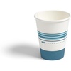 image:imagePerk 12 Oz Paper Hot Cups 500 Count Bulk Disposable Coffee Cups for Hot Beverages WhiteBlue50 Pack