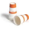 image:imagePerk 12 Oz Paper Hot Cups 500 Count Bulk Disposable Coffee Cups for Hot Beverages WhiteBlue50 Pack