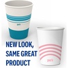 image:imagePerk 12 Oz Paper Hot Cups 500 Count Bulk Disposable Coffee Cups for Hot Beverages WhiteBlue50 Pack