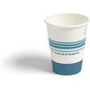 image:imagePerk 12 Oz Paper Hot Cups 500 Count Bulk Disposable Coffee Cups for Hot Beverages WhiteBlue50 Pack