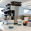 image:imagePerk 12 Oz Paper Hot Cups 500 Count Bulk Disposable Coffee Cups for Hot Beverages WhiteBlue50 Pack