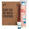 image:imagePerk 12 Oz Paper Hot Cups 500 Count Bulk Disposable Coffee Cups for Hot Beverages WhiteBlue500 Pack
