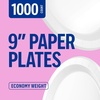 image:imagePerk 9 Inch Paper Plates 1000 Count Bulk White Disposable Uncoated Plates for Dinner Parties amp Everyday Use1 000 Pack