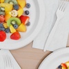 image:imagePerk 9 Inch Paper Plates 1000 Count Bulk White Disposable Uncoated Plates for Dinner Parties amp Everyday Use100 Pack