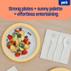 image:imagePerk 9 Inch Paper Plates 1000 Count Bulk White Disposable Uncoated Plates for Dinner Parties amp Everyday Use500 Pack