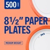 image:imagePerk 9 Inch Paper Plates 1000 Count Bulk White Disposable Uncoated Plates for Dinner Parties amp Everyday Use500 Pack