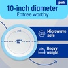 image:imagePerk 9 Inch Paper Plates 1000 Count Bulk White Disposable Uncoated Plates for Dinner Parties amp Everyday Use500 Pack