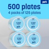 image:imagePerk 9 Inch Paper Plates 1000 Count Bulk White Disposable Uncoated Plates for Dinner Parties amp Everyday Use500 Pack