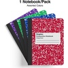 image:imageSTAPLES Composition Notebook 975 x 75 College Ruled 100 Sheets Assorted Colors 48CartonAssorted Color 1 Pack