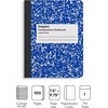 image:imageSTAPLES Composition Notebook 975 x 75 College Ruled 100 Sheets Assorted Colors 48CartonBlue