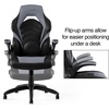 image:imageSTAPLES Emerge Vortex Gaming Chair Ergonomic Adjustable Height Swivel BlackBlack  Gray