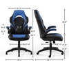 image:imageSTAPLES Emerge Vortex Gaming Chair Ergonomic Adjustable Height Swivel BlackBlue