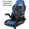 image:imageSTAPLES Emerge Vortex Gaming Chair Ergonomic Adjustable Height Swivel BlackBlue