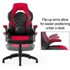 image:imageSTAPLES Emerge Vortex Gaming Chair Ergonomic Adjustable Height Swivel BlackRed  Black