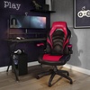 image:imageSTAPLES Emerge Vortex Gaming Chair Ergonomic Adjustable Height Swivel BlackRed  Black