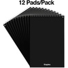 image:imageSTAPLES Steno Notepads 6 x 9 Gregg Ruled Top Wirebound 80 Sheets 12PackWhite Paper