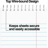 image:imageSTAPLES Steno Notepads 6 x 9 Gregg Ruled Top Wirebound 80 Sheets 12PackWhite Paper