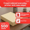 image:imageStaples 30 Recycled 85 x 11 Inch 20 lbs 500Sheets Pack Blue For Office School amp HomeCream