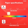 image:imageStaples 30 Recycled 85 x 11 Inch 20 lbs 500Sheets Pack Blue For Office School amp HomeCream