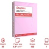 image:imageStaples 30 Recycled 85 x 11 Inch 20 lbs 500Sheets Pack Blue For Office School amp HomeLilac