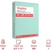 image:imageStaples 30 Recycled 85 x 11 Inch 20 lbs 500Sheets Pack Blue For Office School amp HomeTurquoise