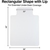 image:imageStaples Office Chair Mat Clear Floor Mats with Lip FlatPile Carpets Extended UnderDesk Coverage 36 x 48 Inch Smooth Glide36 x 48