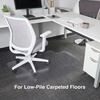 image:imageStaples Office Chair Mat Clear Floor Mats with Lip FlatPile Carpets Extended UnderDesk Coverage 36 x 48 Inch Smooth Glide36 x 48
