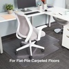 image:imageStaples Office Chair Mat Clear Floor Mats with Lip FlatPile Carpets Extended UnderDesk Coverage 36 x 48 Inch Smooth Glide45 x 53