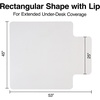 image:imageStaples Office Chair Mat Clear Floor Mats with Lip FlatPile Carpets Extended UnderDesk Coverage 36 x 48 Inch Smooth Glide45 x 53