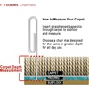 image:imageStaples Office Chair Mat Clear Floor Mats with Lip FlatPile Carpets Extended UnderDesk Coverage 36 x 48 Inch Smooth Glide45 x 53