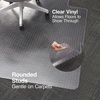 image:imageStaples Office Chair Mat Clear Floor Mats with Lip FlatPile Carpets Extended UnderDesk Coverage 36 x 48 Inch Smooth Glide46 x 60