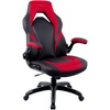 image:imageSTAPLES Emerge Vortex Gaming Chair Ergonomic Adjustable Height Swivel BlackRed  Black