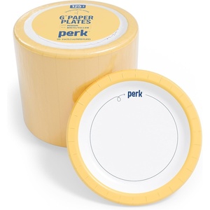 image:imagePerk 9 Inch Paper Plates 1000 Count Bulk White Disposable Uncoated Plates for Dinner Parties amp Everyday Use125 Pack