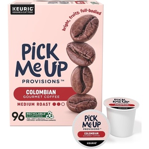 image:imagePick Me Up Provisions SingleServe Coffee Capsules amp Pods French Roast Dark Roast 24 Count KCup Compatible Single Serve Coffee Breakroom Office 100 Arabica Coffee96 Count
