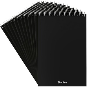 image:imageSTAPLES Steno Notepads 6 x 9 Gregg Ruled Top Wirebound 80 Sheets 12PackGreen Paper