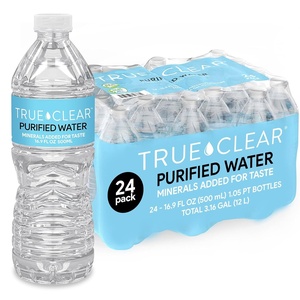 image:imageStaples True Clear Purified Drinking Water 8 fl oz Bottles 24Pack BPAFree Recyclable Bottles for Lunches Travel Sports and Office Breakrooms169 Fl Oz Pack of 24
