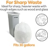 image:image2030 Gallon Trash Bag 30 x 36 Low Density 09 mil White 200 BagsBox