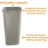 image:imageCOASTWIDE Professional Indoor Trash Can Without Lid Black Soft Molded Plastic 7 Gallon CW56429Beige