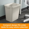 image:imageCOASTWIDE Professional Indoor Trash Can Without Lid Black Soft Molded Plastic 7 Gallon CW56429Beige