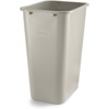 image:imageCOASTWIDE Professional Indoor Trash Can Without Lid Black Soft Molded Plastic 7 Gallon CW56429Beige