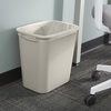 image:imageCOASTWIDE Professional Indoor Trash Can Without Lid Black Soft Molded Plastic 7 Gallon CW56429Beige