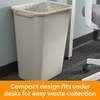 image:imageCOASTWIDE Professional Indoor Trash Can Without Lid Black Soft Molded Plastic 7 Gallon CW56429Beige