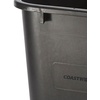 image:imageCOASTWIDE Professional Indoor Trash Can Without Lid Black Soft Molded Plastic 7 Gallon CW56429Black