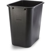 image:imageCOASTWIDE Professional Indoor Trash Can Without Lid Black Soft Molded Plastic 7 Gallon CW56429Black