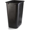 image:imageCOASTWIDE Professional Indoor Trash Can Without Lid Black Soft Molded Plastic 7 Gallon CW56429Black