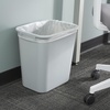 image:imageCOASTWIDE Professional Indoor Trash Can Without Lid Black Soft Molded Plastic 7 Gallon CW56429Gray