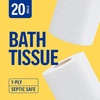 image:imagePerk 1Ply Toilet Paper Septic Safe Tissue Rolls 1000Sheets Per Roll 20Pack White