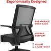 image:imageSTAPLES Cartwright Ergonomic Office Desk Chair Adjustable with Breathable Mesh amp Lumbar Support Perfect for Home amp Office Black